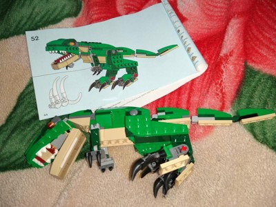 Lego 31058 Creator Mighty Dinosaurs Toy, 3 in 1 Model, Triceratops and  Pterodactyl Dinosaur Figures, Modular Building System