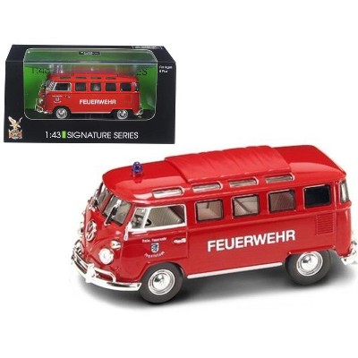 1962 Volkswagen Microbus Police Fire Department 1/43 Diecast Car Model by Road Signature