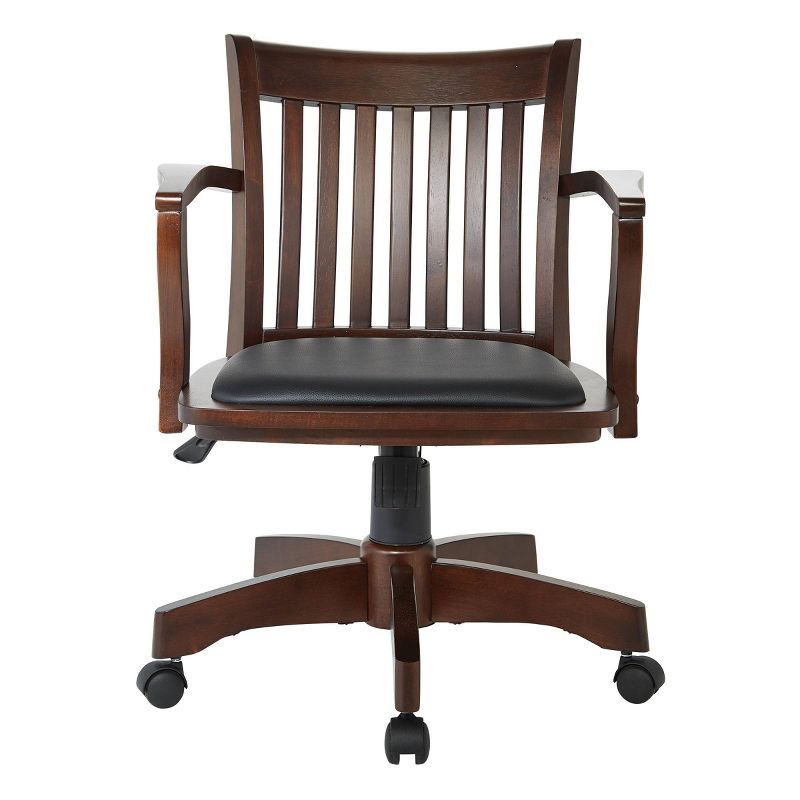 Deluxe Wood Banker's Chair Padded Seat with Base - OSP Home Furnishings, 3 of 7