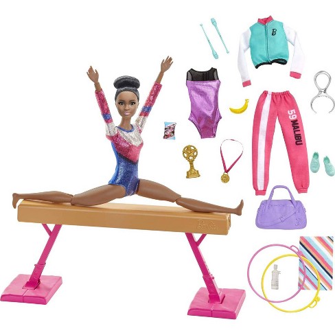Barbie Gymnastics Playset│Doll and Accessories│Kid's Creative Gymnast Play Set 