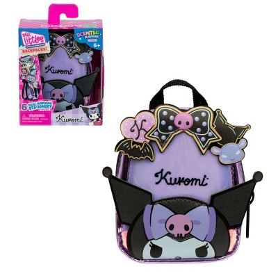 Real Littles Hello Kitty and Friends 3.5" Inch Micro Collectible Backpack with 6 Surprise Inside!, Cookie Scented Kuromi