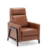 Okak Push Back Recliner Chair Accent Chair with Upholstered Comfy High Back Recliner Sofa Chair with Solid Wood Legs for Living Room Bedroom - 2 of 4