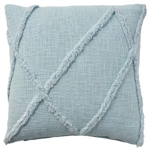 Mina Victory Lifestyle Distressed Diamond Indoor Throw Pillow - 1 of 4