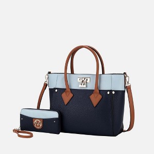 MKF Collection Brynlee Color-Block Women’s Tote Bag with Wallet by Mia K - 1 of 4