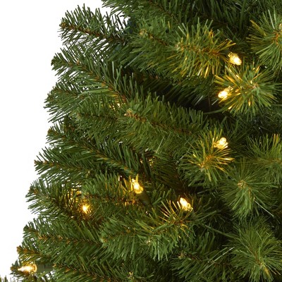 5ft Green Fir Artificial Christmas Tree with Clear Lights