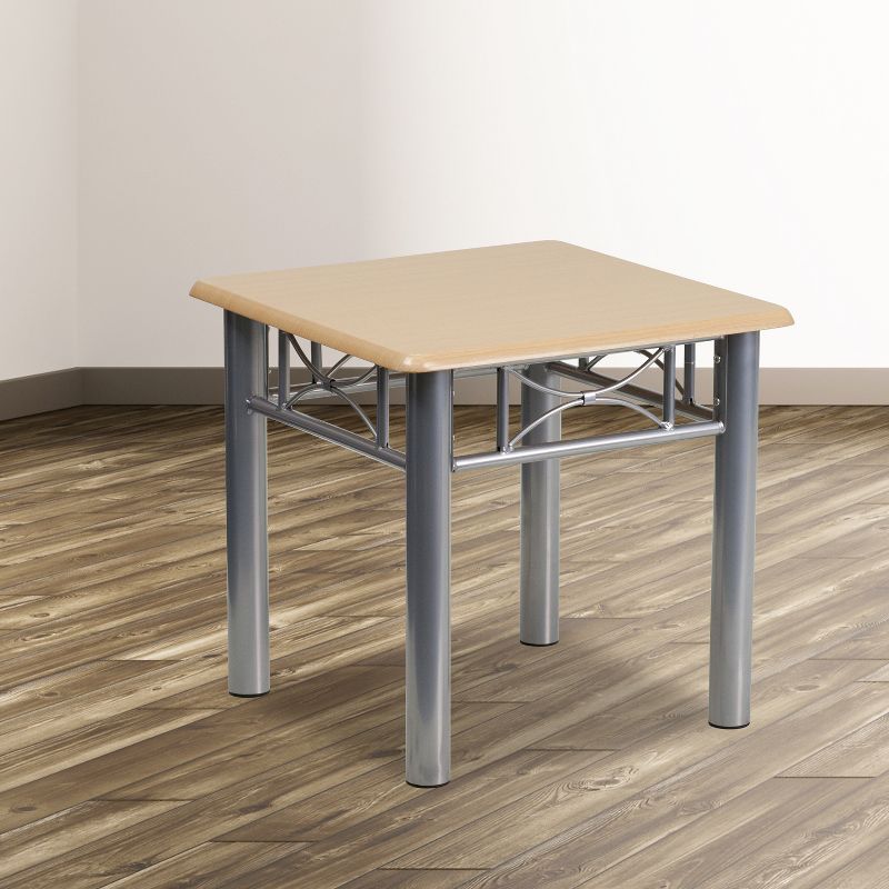 Emma and Oliver Laminate End Table with Steel Frame, 3 of 9