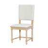 MAYEERTY 2-Piece Vintage Upholstered Dining Chairs, Padded Backs, Dining Room, Natural - 3 of 4