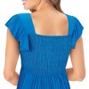 Collections Etc Embroidered Smock Back Dress - 2 of 4