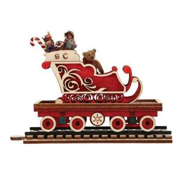 Ginger Cottages North Pole Express Sleigh Car Train Secrets Gingerman  -  Decorative Figurines