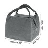 Unique Bargains Reusable Insulated Lunch Box with Zip Closure, Leakproof Foldable for Work Office Picnic - 3 of 4