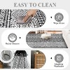 Washable Distressed Area Rug, Stain-Resistant Non-Slip Non Shedding Carpet, Low Pile Soft Mat for Living Room Dining Room Home Decor, Black 8*10Ft - 4 of 4