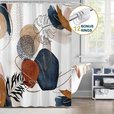 LunaLulinlk Shower Curtain with Hooks – Heavy-Duty Mold/Mildew-Resistant