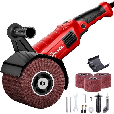 SILVEL 1400W Burnishing Polishing Machine, 110V Handheld Electric Sander Polisher Kit, Stainless Steel Polisher with 6 Speed Adjustable, 500-3000RMP
