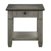 24" Wooden Classic End Table with Drawer and Bottom Shelf for Living Room - 2 of 4