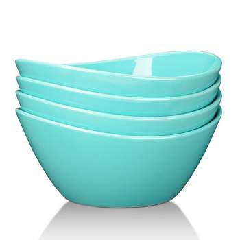 4 Pcs Ceramic Soup Bowls Set - 42 Ounces Kitchen Bowls for Cereal, Salad, Dessert, Serving Bowls Set
