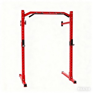 COZONY 1600LB Wall Mounted Power Rack, Commercial Squat Rack with Pull Up Bar, J-Cups & Landmine - 1 of 4