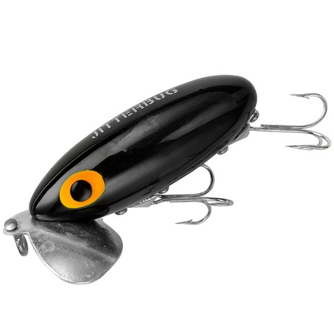 Arbogast Jitterbug Clicker 1/4 oz. Topwater Fishing Lure - Black
