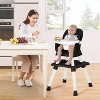 Kinder King 8 in 1 Baby High Chair, Coverts to Dining Booster Seat, Removable Tray & Double Seat Cover, Easy to Wipe - 3 of 4