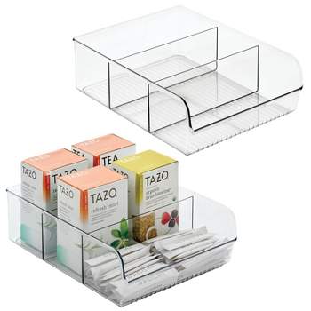 mDesign Plastic Food Storage Bin Organizer for Kitchen Cabinet