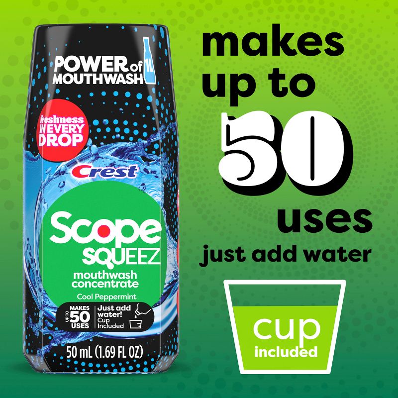 Scope Squeez Mouthwash Concentrate - Cool Peppermint - 1.69 fl oz, 5 of 19