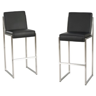 Set of 2 29.50" Vasilus Bonded Leather Barstool - Christopher Knight Home
