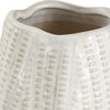 Uttermost Rustic Modern Blend White Caramel Textured Design Echo Ridge Vases, Set of 2 - 4 of 4