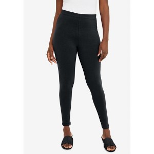 Jessica London Everyday Stretch Cotton Legging - 1 of 4