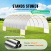 VEVOR Walk-in Tunnel Greenhouse, 19.4x9.7x6.5 ft Hoop House Greenhouse Tunnel with Galvanized Steel Frame, White PE Cover, 12 Windows - 3 of 4