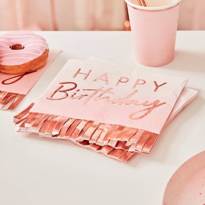 Pink Funkytown Luncheon Napkins