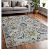 2' X 3' Gray Blue And Orange Area Rug - 2 of 4