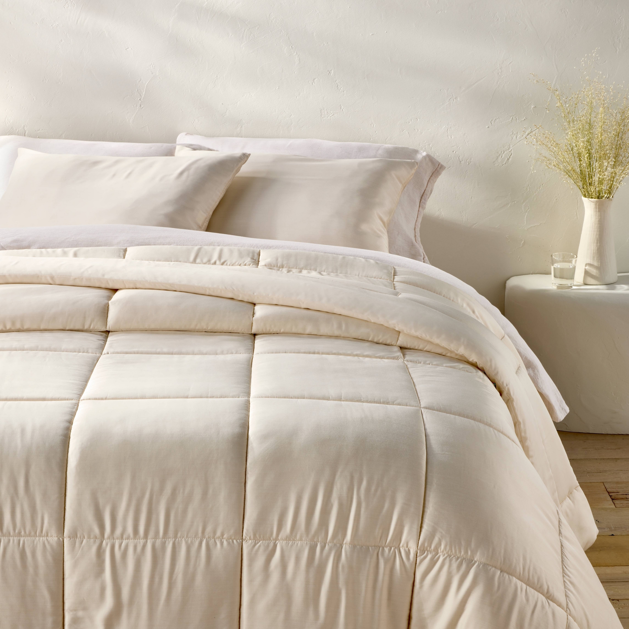 Full/Queen Rayon from Bamboo Comforter Set Natural - Casaluna™