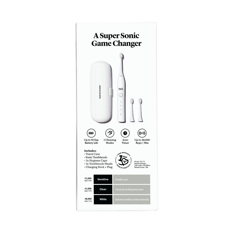 Made by Dentists Sonic Toothbrush - White, 3 of 6