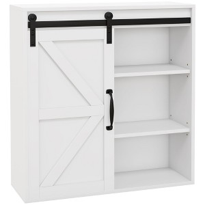 NicBex Bathroom Wall Mount Storage Cabinet Medicine Cabinet with Adjustable Door - 1 of 4