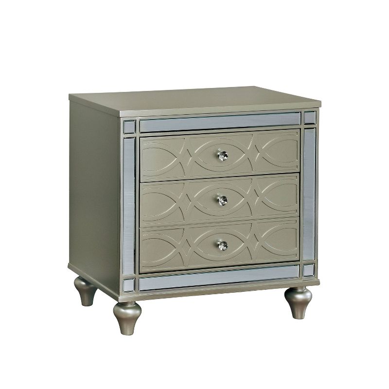 2pc La Mesa Nightstand and Dresser Set Silver - HOMES: Inside + Out, 3 of 9