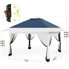 TackView 12x12 Pop Up Gazebo, Canopy Tent with Mosquito Netting, One Push Setup for Backyard Patio Garden with 4 Sand Bags - 3 of 4