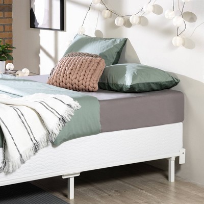 Twin Gray Metal Smart Box Spring with Quick Assembly