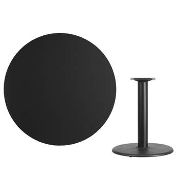 Flash Furniture 42'' Round Laminate Table Top with 24'' Round Table Height Base