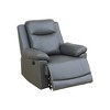 MAYEERTY Power Recliner Chair, Electric Leather Reclining Chair with USB Charging & Adjustable Backrest for Living Room, Brown - 2 of 4