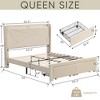 Queen Size Bed Frame With 2 Storage Drawers, Headboard, Built-in USB Charging, Storage Shelf Upholstered Bed Frame, No Box Spring Needed Bed Frame - 2 of 4