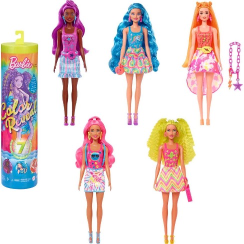 juni Oefening Specimen Barbie Color Reveal Neon Tie-dye Doll : Target