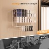 Hair Color Organizer Rack, 2-Tier Wall-Mounted Metal Salon Storage Display for Hair Dye Tubes, Silver - 4 of 4