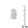 Steeltime Ladies stainless steel diamond cut huggie earrings. Color Options: Silver, Gold - 3 of 4