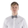 Dress Up America Balck and White Checkered Bow Tie - Pre Tied Bow Tie - image 2 of 2