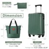 HDZNVF Luggage Sets 3 Piece Carry-on Suitcases with Wheels, TSA Lock for Men Women, Green - 4 of 4