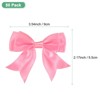 Unique Bargains Polyester Durable Craft Decorative Gift Double-Deck Pre-Tied Bows 3.6x2.2 Inch 50 Pcs - 3 of 4