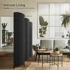 Sorbus 6 Panel Room Divider 6 ft. Tall - Extra Wide Double Hinged Panels, Mesh Hand-Woven Design, Partition Room Dividers - 3 of 4