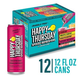 Happy Thursday Variety Spiked Refreshers - 12pk/12 fl oz Cans - 1 of 4