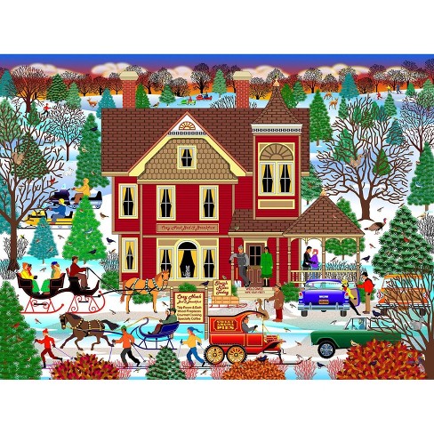 Springbok Winter Bed and Breakfast Jigsaw Puzzle - 500pc - image 1 of 4