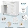 36" Bathroom Vanity with Sink, White Vanity Cabinet with Flip-Out Drawer, 3 Drawers, 2 Soft-Close Doors - 3 of 4