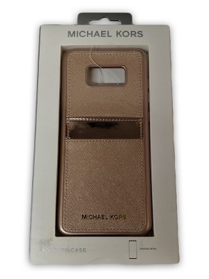 Original Michael Kors Saffiano Leather Case for Galaxy S8 Plus - Rose Gold